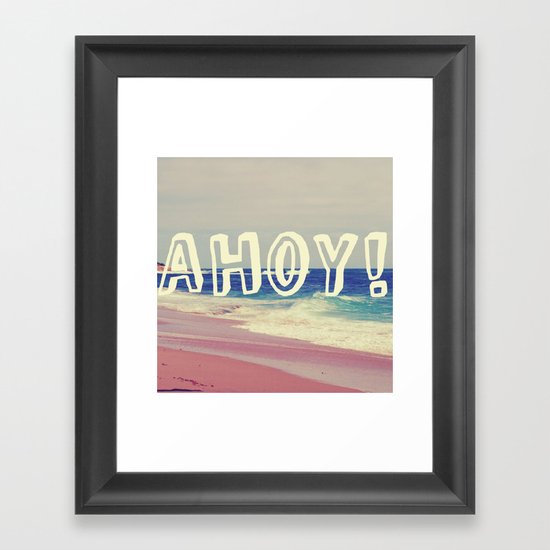 Ahoy! Framed Art Print