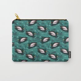 Mallards Swimming in the Water Pattern Carry-All Pouch
