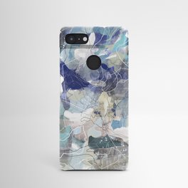 Abstract Map Blue Android Case