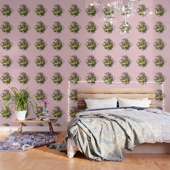 Pink Flower Aesthetic Wallpaper By Justeen Noyes Society6
