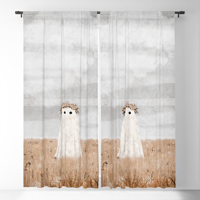 There's a Ghost in the Meadow Blackout Curtain