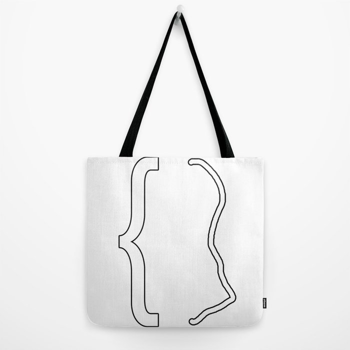 Curly brackets, braces Tote Bag by Lukarh
