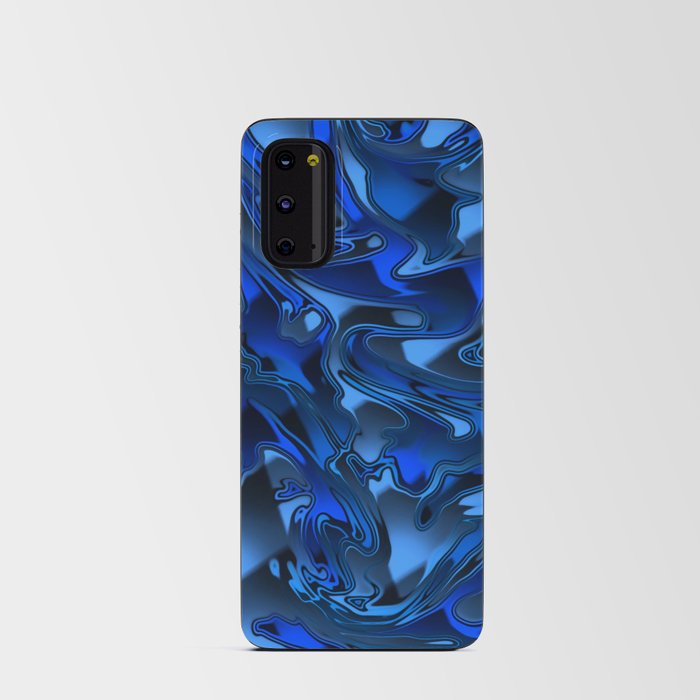Blue Chromatic Melt Android Card Case