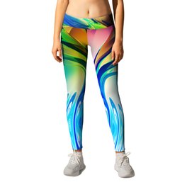 Abstract Composition 116 Leggings | Abstract, Contemporary, Colorful, Modern, Abstracts, Digital, Graphicdesign 
