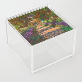 Claude Monet Garden At Giverny  Acrylic Box