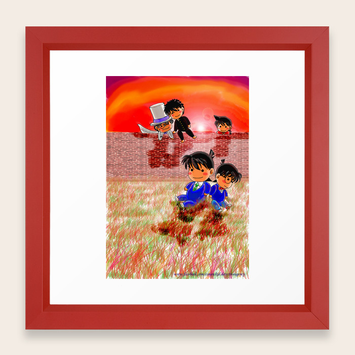 Wallpaper Detective Conan Framed Art Print By Blackwingart Society6 Free