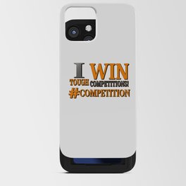 "TOUGH COMPETITIONS" Cute Expression Design. Buy Now iPhone Card Case