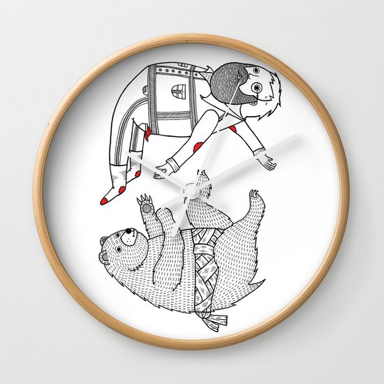 On the bear's uncontrollable urge to toss his master in the air Wall Clock