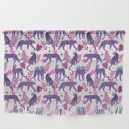 Jungle Cheetah - Pink Purple Wall Hanging