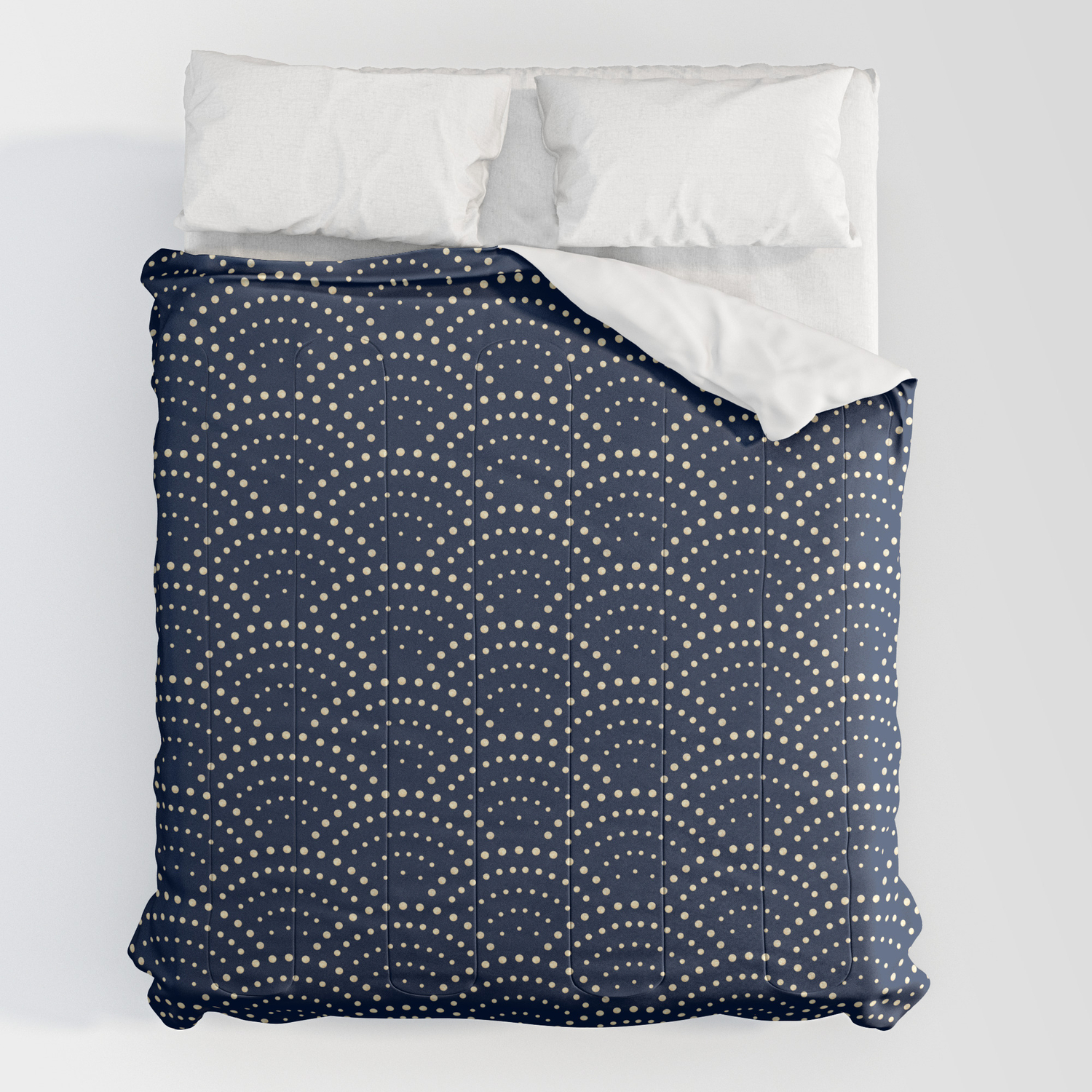 KESS InHouse Infinite Spray Art Hokusai Remake Blue Green Twin Comforter 68 X 88