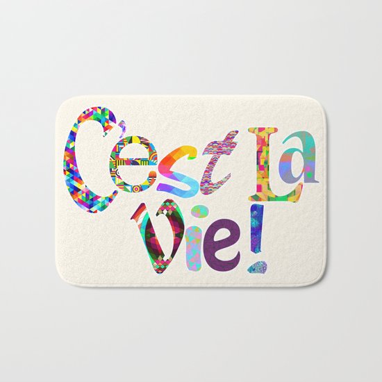 C'est la vie Bath Mat
