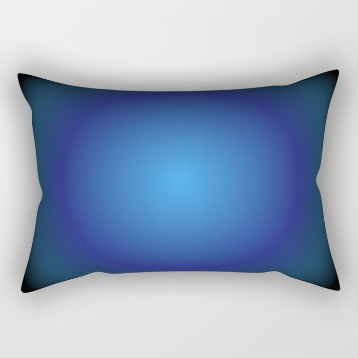 Hypnotic - Blue Colourful Abstract Art Design Pattern Rectangular Pillow