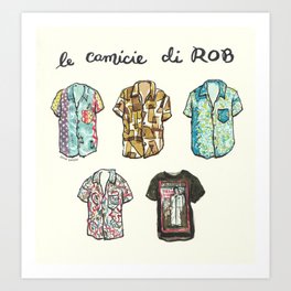 Rob's Shirts Art Print