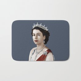 Queen Elizabeth II Bath Mat | Commonwealthhead, Englishqueen, Queenelizabethii, Royal, Regal, Englishroyalty, Qe2, Youngqueen, Graphicdesign, Famouswomen 
