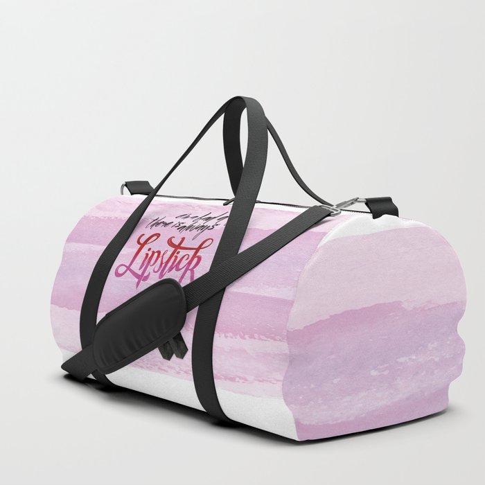 Lipstick helps on a bad day Duffle Bag