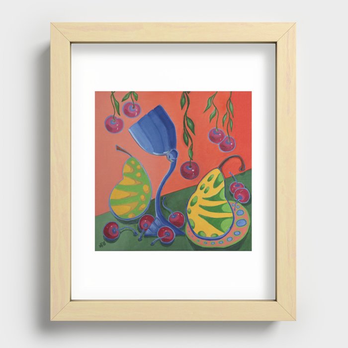 Tiger-Pears Recessed Framed Print