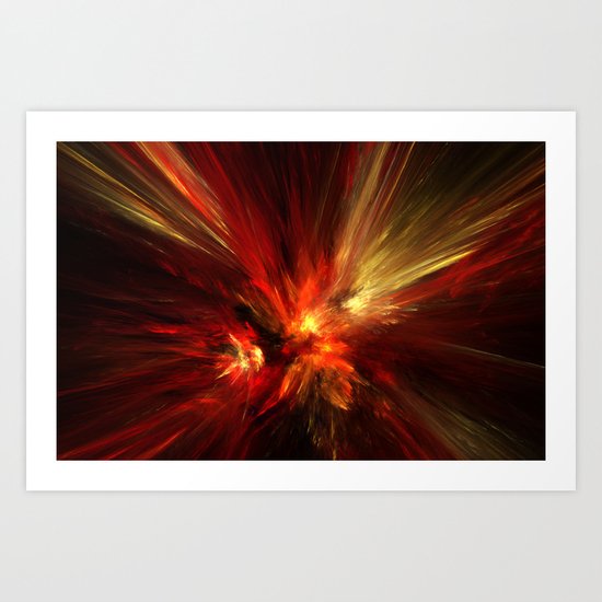 combustion Art Print