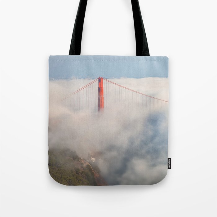 Golden Gate in Fog Tote Bag