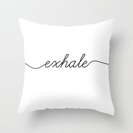 inhale exhale (2 of 2) Throw Pillow