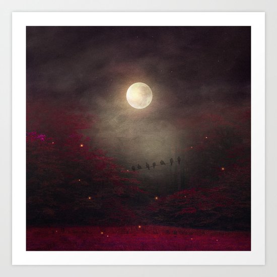 Red Sounds like Poem Art Print