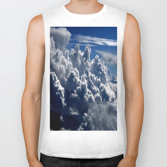 clouds Biker Tank