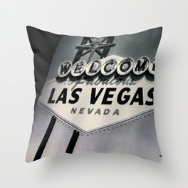 High in Las Vegas Throw Pillow