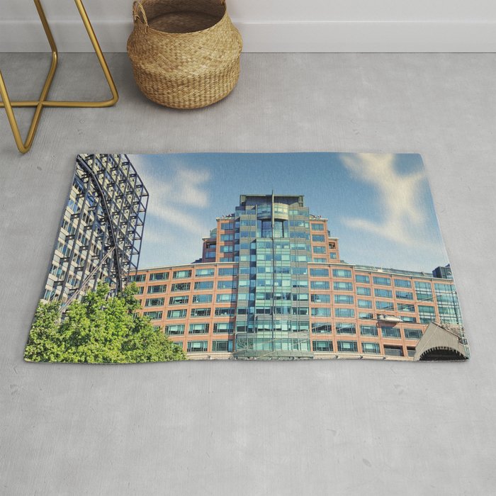 Great Britain Photography - European Bank In The Center Of London Rug