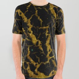 Cracked Space Lava - Glitter Orange All Over Graphic Tee
