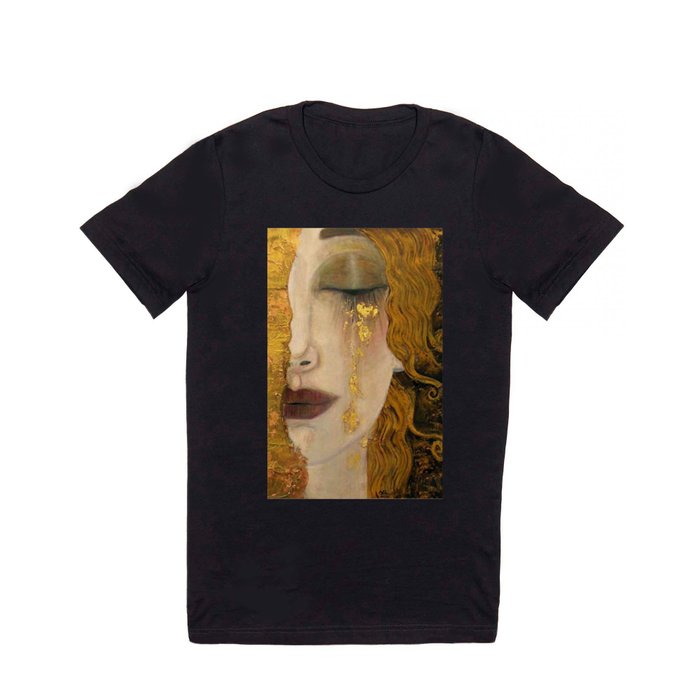 Golden Tears (Freya's Heartache) portrait painting by Gustav Klimt T Shirt