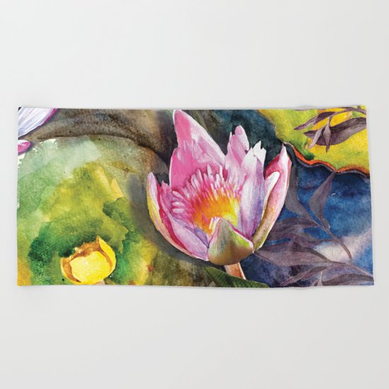 Macro Flower #16 Beach Towel