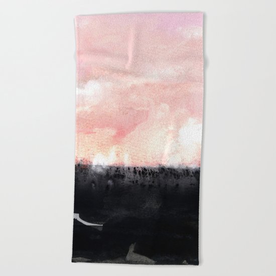 pastel sky Beach Towel