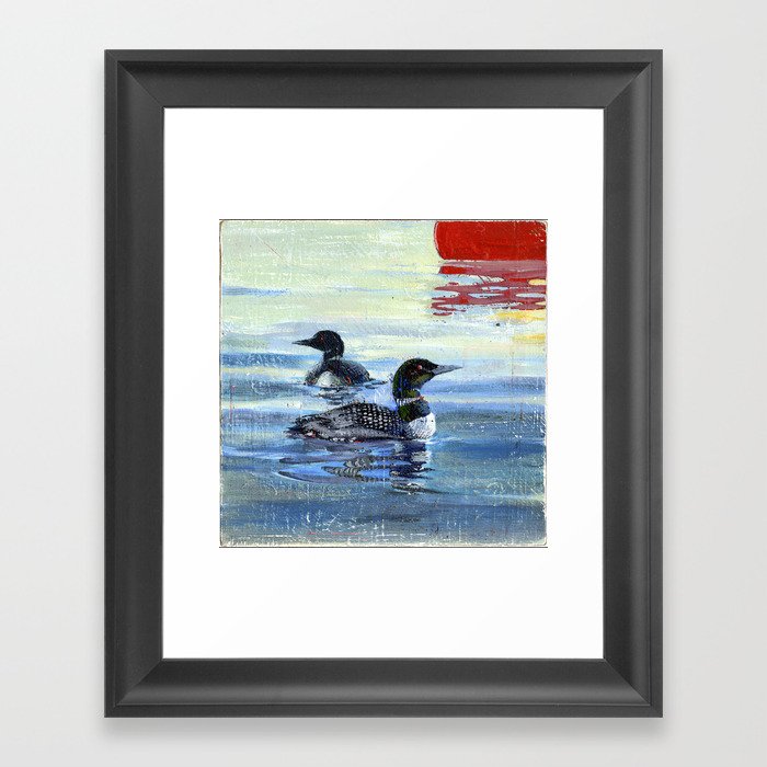 loons Framed Art Print