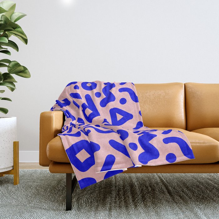 Electric cheap blue throw