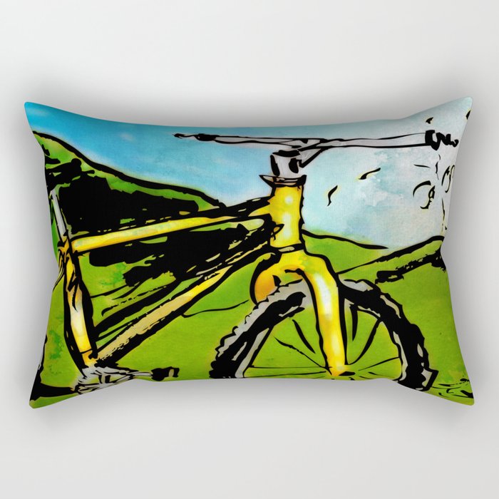 the bike Rectangular Pillow