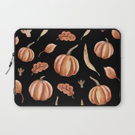 Watercolor Pumpkins Pattern Laptop Sleeve