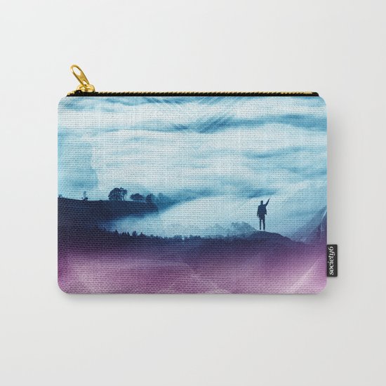 Pyramid Teal Carry-All Pouch