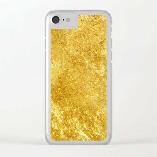 Golden Texture #lifestyle #society6 Clear iPhone Case