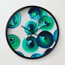 Ocean swirls Wall Clock
