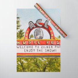 ACL Music Fest Sign Wrapping Paper