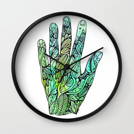 The hand of nature Wall Clock
