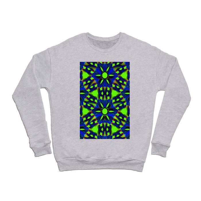 Funky ring design on neon background Crewneck Sweatshirt