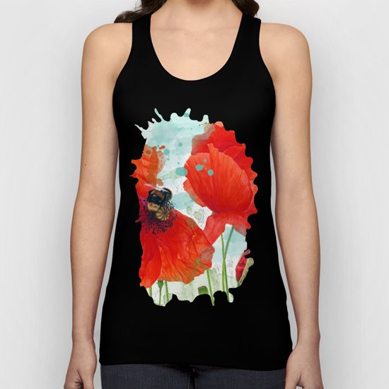 Poppies 02 Unisex Tank Top