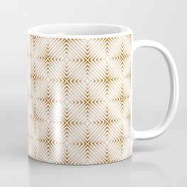 Luxury pattern with bronze or copper tiles on white Coffee Mug