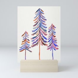 Pine Trees – Vintage Palette Mini Art Print