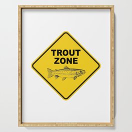 Trout Fishing Zone Serving Tray