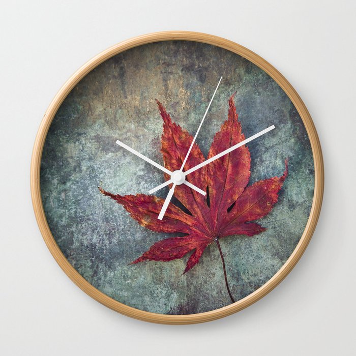 Maple leaf Wall Clock