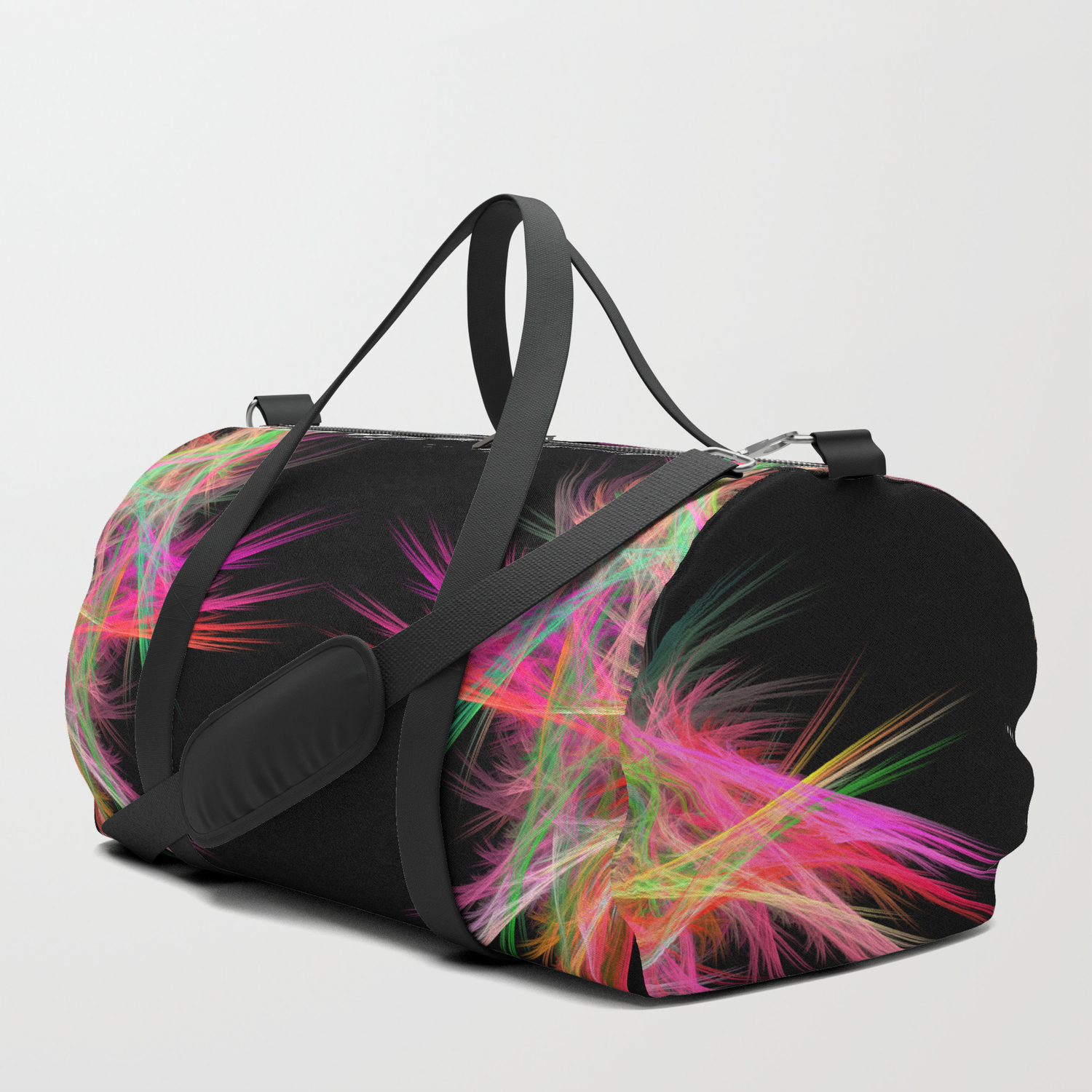 fluffy duffle bag