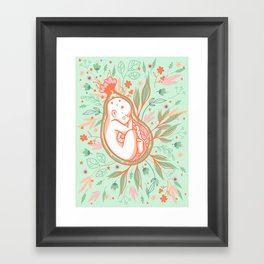 Baby in Utero Framed Art Print