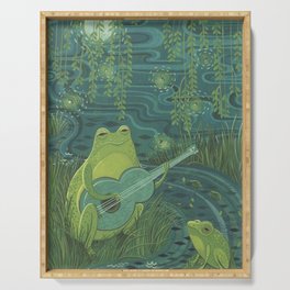 Serenade Of A Frog Serving Tray