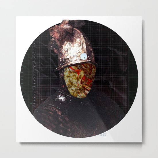 Rembrantds Golden Helmet Collage 1 Metal Print